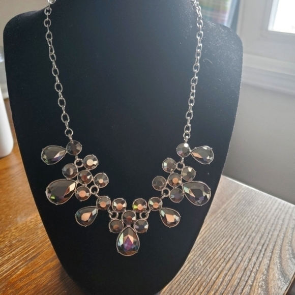 Debutante Drama Silver Necklace - Picture 2 of 5